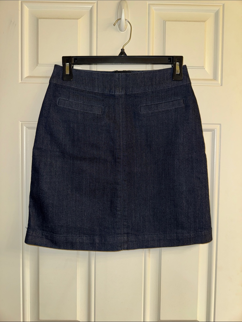 LOFT Dark Blue Denim Mini Skirt